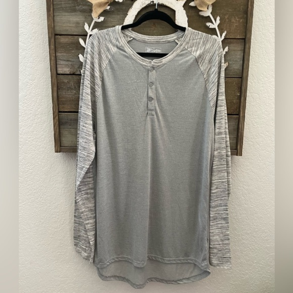Lularoe Mark gray Henley shirt‎ men’s XL NWT